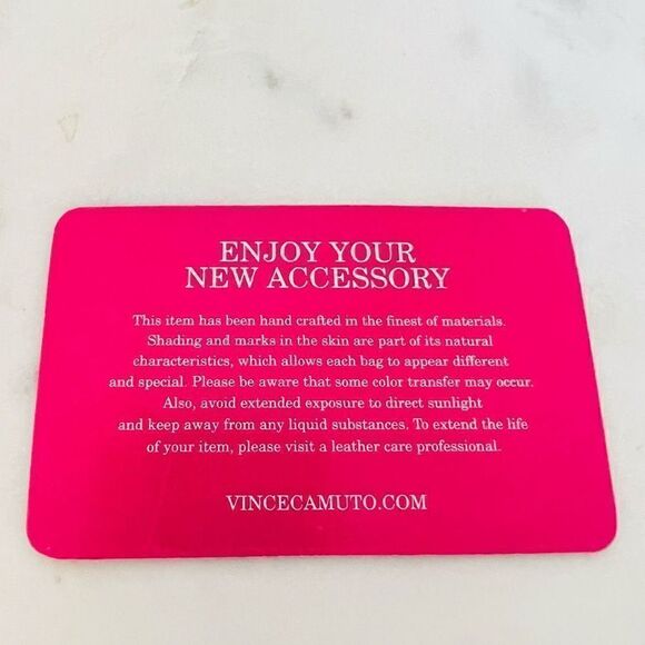 VINCE CAMUTO Janya Top Handle Leather Crossbody Tote Hobo Bag, Khaki, NWT - Picture 12 of 17